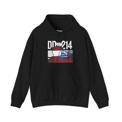 DD214 COMEDY SALUTE Unisex Heavy Blend™ Hooded Sweatshirt